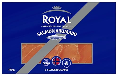 ROYAL® Salmón noruego ahumado - Artesanos del Mar Desde 1853 - 150g
