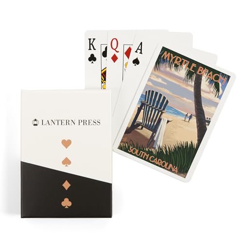 Lantern Press Naipes Poker Myrtle Beach, 52 cartas