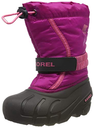 Sorel - Youth Flurry Winter Snow Boots for Kids, Deep Blush, Tropic Pink