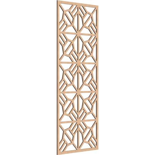 Image of Auburn Decorative Pierced Fretwork Wood Wall Panels, 21 3 /8 inchW x 54 3 /8 inchH x 1 /4 inchT, Hickory