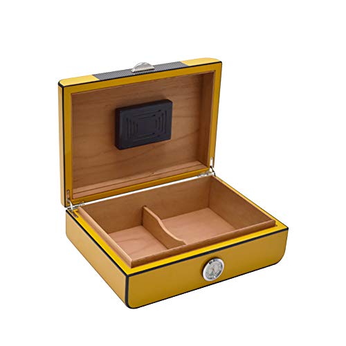 VIY Carbon Fiber Office & Home Solid Wood Sigaren Humidor High Gloss Finish Sigaren Vocht Doos Houd Vochtigheid Sigaar… - Image 4