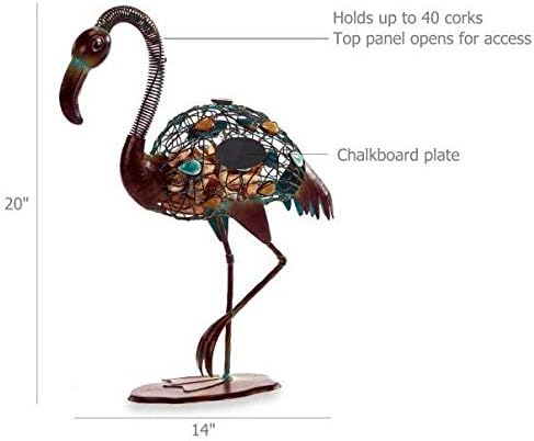 Miniatura 2 de Picnic Plus El soporte de corcho Flamingo Cork Caddy exhibe y almacena más de 40 corchos de vino