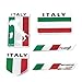wwzEITpV Styling Italia Bandera de la Etiqueta de aleación de Aluminio Creativa Etiqueta engomada del Coche para el vehículo de la Motocicleta 5 Piezas de Italia Bandera de Italia Sticker