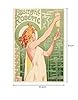 AZ08 Vintage 1896 Absinthe Robette Liqueur Livemont Art Nouveau Advertisement Poster Re-Print - A2+ (610 x 432mm) 24" x 17" #1