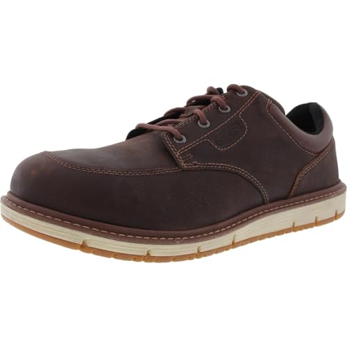 Leather Work Shoes in Black/Off White by Keen Utility