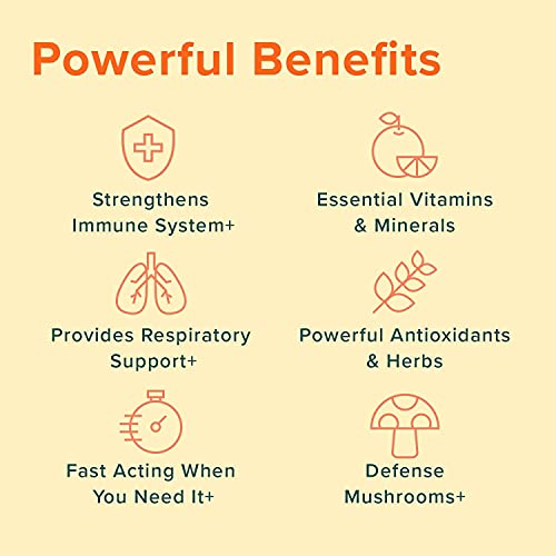 Ultimate Immune Support Vitamin C, D, E And Zinc + Natural Immunity Booster Multivitamin Herbal Supplement Elderberry & Echinacea, Daily Immune Defense & Antioxidant Support. #TOP4