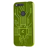Cruzerlite Google Pixel Case, Bug Droid Circuit TPU Case for Google Pixel - Retail Packaging - Teal