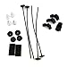 Universal 10 inch Black Slim Fan Push Pull Electric Radiator Cooling 12V 80W Mount Kit