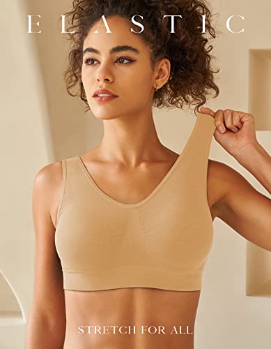 Image of SIMIYA Sports Bras for Women, Yoga Comfort Seamless Wireless Sports Bra