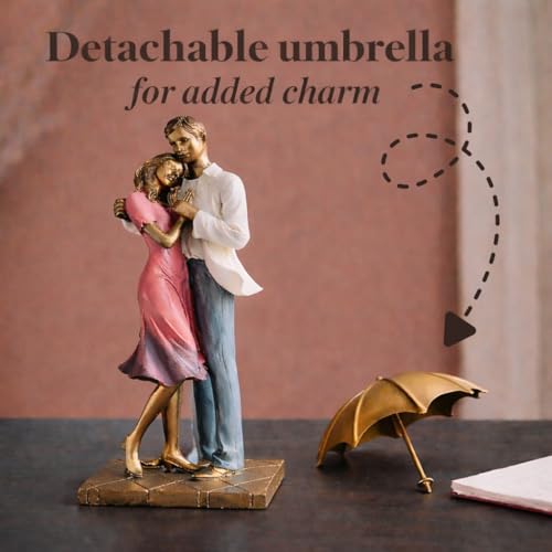 Image of ARMONIA Bond of Hearts Romantic Couple Figurine for Home Decor | Polystone European Showpiece | Best Valentine's Day Gift for Girlfriend, Wife, Boyfriend & Couples