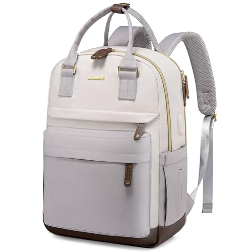 LOVEVOOK Travel Laptop Backpack Women, 15.6 Inch Anti-theft Laptop Bag with USB Port, Fashion Waterproof Computer Backpacks Teacher Nurse Backpack Purse for College School Work