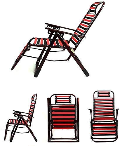 Chaise longue de patio pliante et inclinable pour pause déjeuner - 6