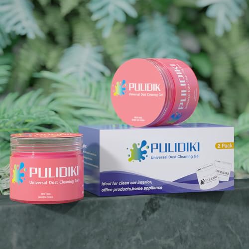 PULIDIKI Car Cleaning Gel Car Cleaning Putty Car Putty Auto Detailing Tools Car Slime Cleaner Dust Cleaning Gel for Car Interior Cleaner Car Cleaning Supplies Car Accessories Pink (2Pack)