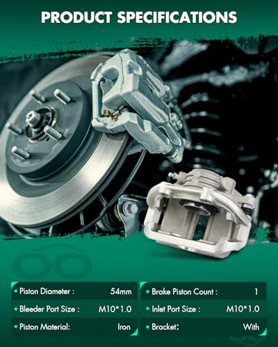 Image of SCITOO 18B4627 18B4626 Rear Left & Right Disc Brake Calipers w /Bracket Fit For Chev For Caprice 1994-1996,For Chev For Impala 1994-1996, Single Piston