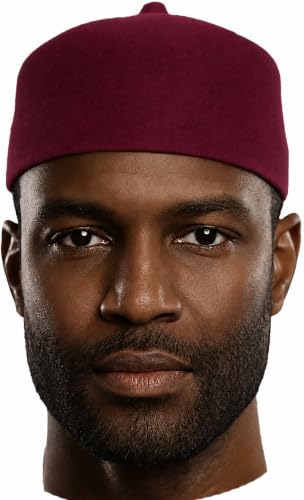 Image of Dupsie's Wool Fez Hat for Men - Soft Felt Igbo Cap | Traditional African Hat for Cultural, Religious & Fashion Wear