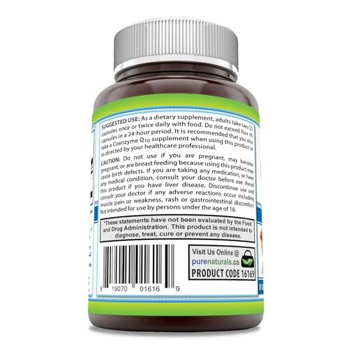 Pure Naturals 6169 Red Yeast Rice 1200 Mg Per Serving, 240 Capsules Supplement thumb #2