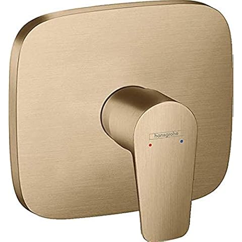 Grifo monomando para ducha hansgrohe Talis E en latón cepillado Cover