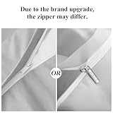 Aisbo Super King Duvet Covers Set Grey - 3Pcs Superking Size Bedding Set Soft Brushed Microfiber Quilt Cover with 2 Pillowcases - Image 9