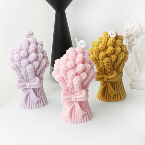 Moule bougie parfumée nœud fleurs savon artisanal résine époxy - 6