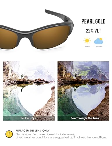 Image of BLAZERBUCK Replacement Lenses & Sock Kit for Oakley Flak Jacket OO9008 Sunglass