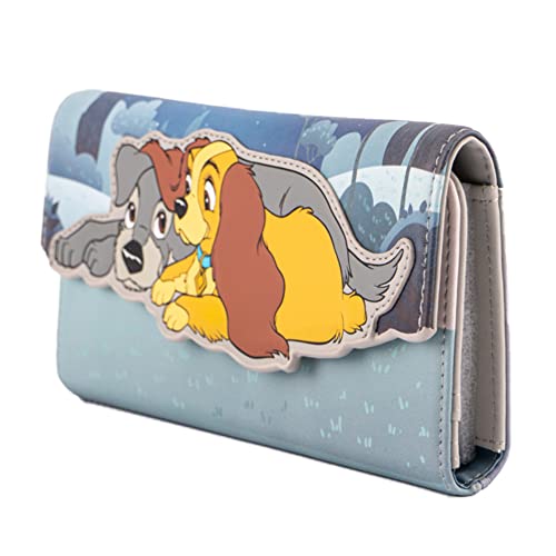 Loungefly Disney Lady And The Tramp Wet Cement Faux Leather Wallet #TOP2