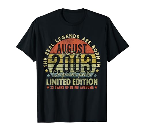 23rd Birthday Legends August 1996 Vintage 23 Years Old T�V���c