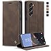 CaseMe for Samsung Galaxy S23 Plus/S23+ Wallet Case,Soft PU Leather Flip Case Magnetic Stand Flip Protective Cover Leather Case with ID & Credit Card Slots Holder Case for Galaxy S23+ (Coffee)