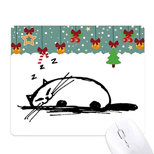 Tapis de souris chat bouclé en caoutchouc pour bureau
