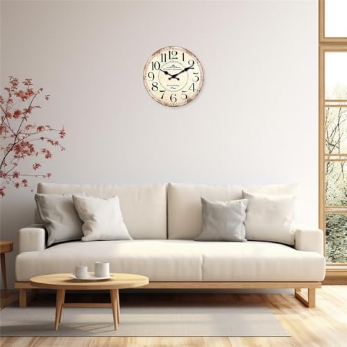 Horloge murale simple et silencieuse de 12 pouces décoration salon - 6