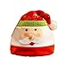 MEISHANG Cappello di Babbo Natale,Cappello da Babbo Natale in Peluche,Cappello da Babbo Natale Bambino Adulto,Cappello da Babbo Natale Rosso,Cappello di Natale Rosso
