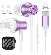 USB C Headphones for iPhone 17 16E 16 15 Pro Max Google Pixel 7 8a 9 10,Type C Earphones HiFi Mag...