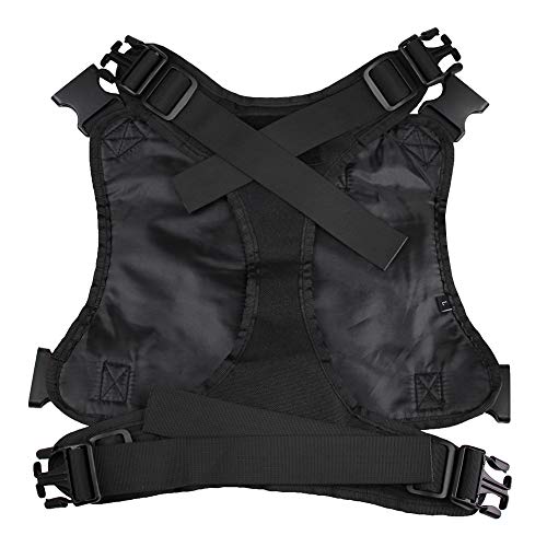 zuoxiangru Tactical Service Dog K9 Working Dog Vest Outdoor Training Hunting Water-Resistant Military Patrol Dog Harness with Handle (XL, Black) - Thumbnail 3