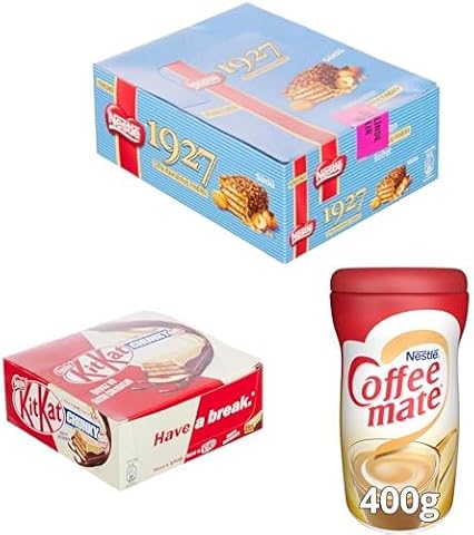 Nestlé 1927 Çifte Kavrulmuş Fındıklı Gofret 31 g x 12 x 2, Nestlé Kitkat Duo Bar 38 g x 12 x 1, Nestlé Coffee Mate 400 g x 1