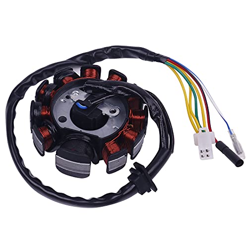 Glixal ATMT1-155-11 GY6 125cc 150cc 180cc 200cc 11 Coil Magneto Alternator Stator for Chinese Scooter Moped ATV Go Kart Quads 152QMI 157QMJ Engine by Glixal - Used condition - US$16.03