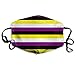 Produktbild Enby Pride Stripes Anti Dust Mask Anti Pollution Washable Reusable Mouth Masks