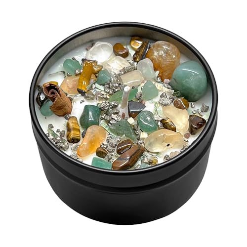 Money Magnet Manifestation Herbal Intention Candle | Ritual Altar Tool