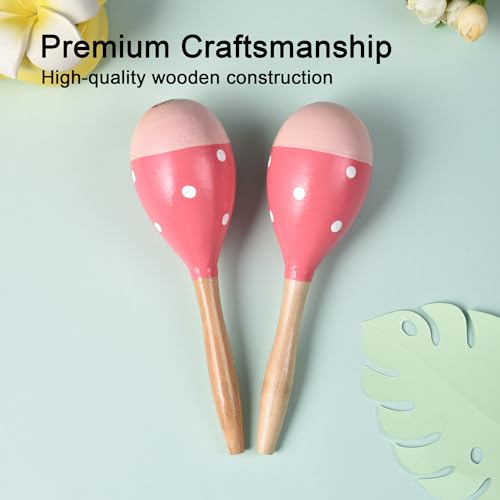 image for TDOCK Maracas for Adults Kids Babies, Wooden Maracas Shaker Musical In
