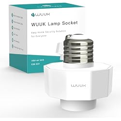 WUUK Lamp Socket, Upgrade the Light Fixture to a Smart Lighting System | Compatible with WUUK Outdoor Wired Security Camera Only (Sold Separately)