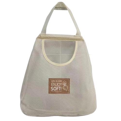 Sac de transport en maille - Grand sac à provisions réutilisable respirant | Paniers ménagers et boîtes de rangement pour le shopping, les voyages, la collecte, la récolte, les excursions à la plage