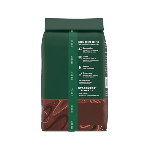 Starbucks Ground Coffee, Flavored Hot or Iced Coffee, Mocha, 11 oz ​