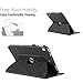 Rotating Case for iPad 9th/8th/7th Generation 10.2 inch iPad Cover 2021/2020/2019 iPad Air 3 Case, 360 Degree Swiveling Premium Leather Folio Protective Stand Cover for iPad Pro 10.5 inch 2017, Black