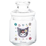 サンリオ (SANRIO) 「 カオハナ クロミ 」 レトロ キャンディポット 硝子キャニスター 保存容器 約500ml 約9×15cm キャラクターズ 食器 お菓子入れ グッズ 雑貨 クリア 日本製 SAN4550-4