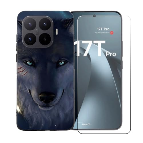 CongJiaLingXi�P�[�X�K�p�� Xiaomi 17T Pro (6.83") + �������ꂽ�K���X�X�N���[���v���e�N�^�[�A�_��ȃV���R�[���V�F���o���p�[TPU�ی�J�o�[�̂���,BST12