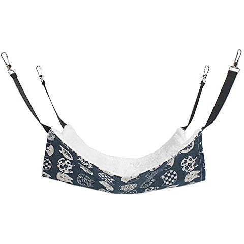 Oyccen Gato Hamacas de Jaula Cómoda Mascota Cama Colgante Hamaca Reversible Cover