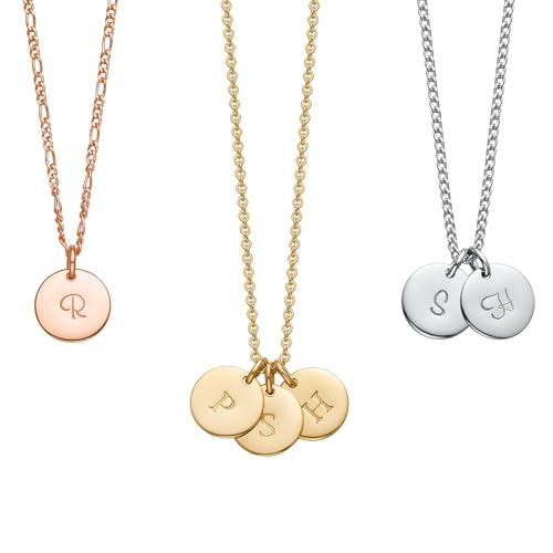 Endless Story personalized dainty disk necklace