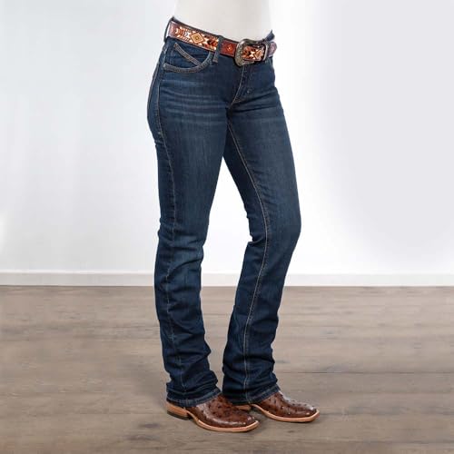 Wrangler Damen Willow Mid Rise Performance Waist Boot Cut Ultimate Reitjeans, Denim, 30-38 – Ansicht 4