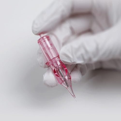 Miniatura 5 de Charme Princesse Cartucho de aguja 1RL con membrana de seguridad, agujas de tatuaje profesionales para cejas, delineador de ojos, labio,