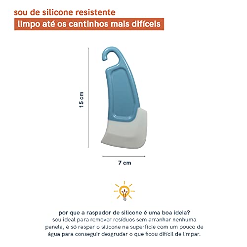 Espátula Raspadora de Silicone para Cozinha - Oikos