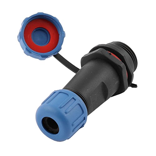 Conector aviación Aexit SP1311/S 3 terminales azul negro miniatura 2