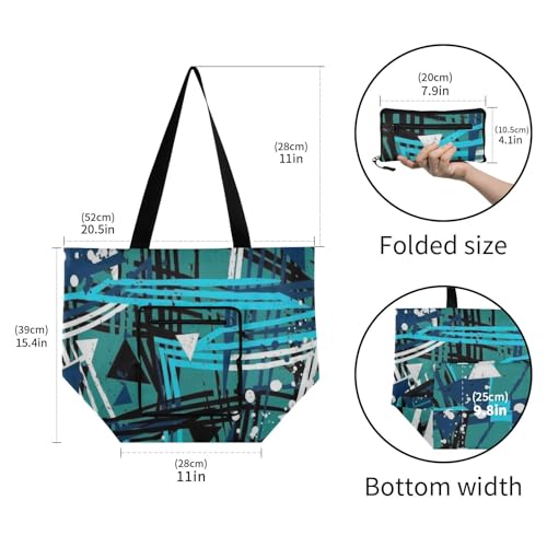 Reusable Aesthetic Grocery Bags Lightweight and Foldable for Daily Use Travel Beach Activities3